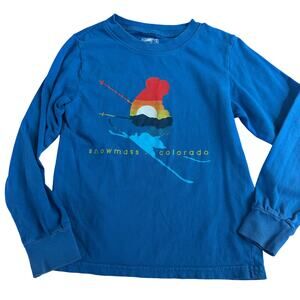 Snowmass Colorado Long Sleeve Tee - Size XS - Blue